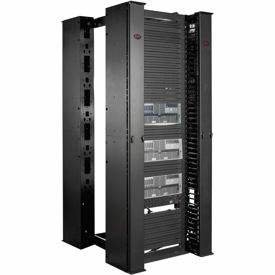 Performance, Vertical Cable Manager for 2 & 4 Post Racks, 84"H x 10"W, Single-Sided with Door