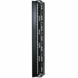 Performance,Vertical Cable Manager for 2 & 4 Post Racks, 84"H x 6"W, Single-Sided with Door