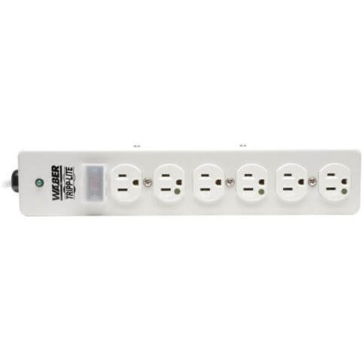 Eaton Tripp Lite Series Hospital-Grade Surge Protector with 6 Hospital-Grade Outlets, 6 ft. (1.83 m) Cord, 1050 Joules, UL 1363, Not for Patient-Care Rooms