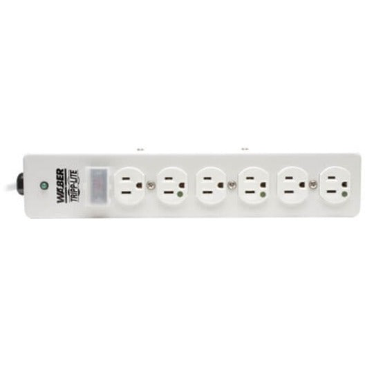 Eaton Tripp Lite Series Hospital-Grade Surge Protector with 6 Hospital-Grade Outlets, 10 ft. (3.05 m) Cord, 1050 Joules, UL 1363, Not for Patient-Care Rooms