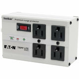 Tripp Lite by Eaton Isobar 4-Outlet Surge Protector, 6 ft. Cord with Right-Angle Plug, 3330 Joules, Diagnostic LEDs, Metal Housing