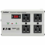 Tripp Lite by Eaton Isobar 4-Outlet Surge Protector, 6 ft. Cord with Right-Angle Plug, 3330 Joules, Diagnostic LEDs, Metal Housing