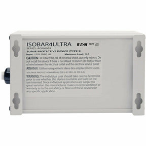 Eaton Tripp Lite Series Isobar 4-Outlet Surge Protector, 6 ft. Cord with Right-Angle Plug, 3330 Joules, Diagnostic LEDs, Metal Housing