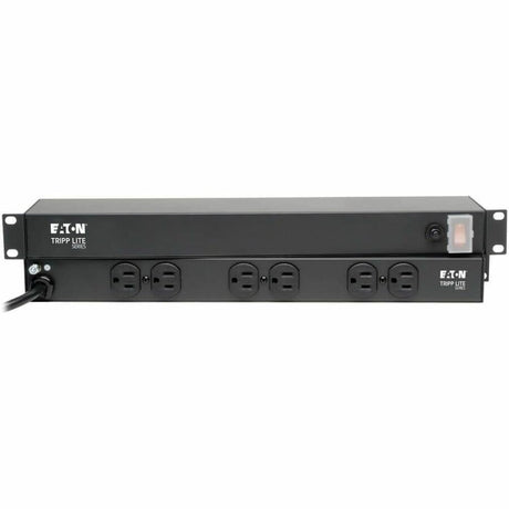 Eaton Tripp Lite Series 1U Rack-Mount Network Server Power Strip, 120V, 15A, 6-Outlet (Rear-Facing), 15 ft. (4.57 m) Cord