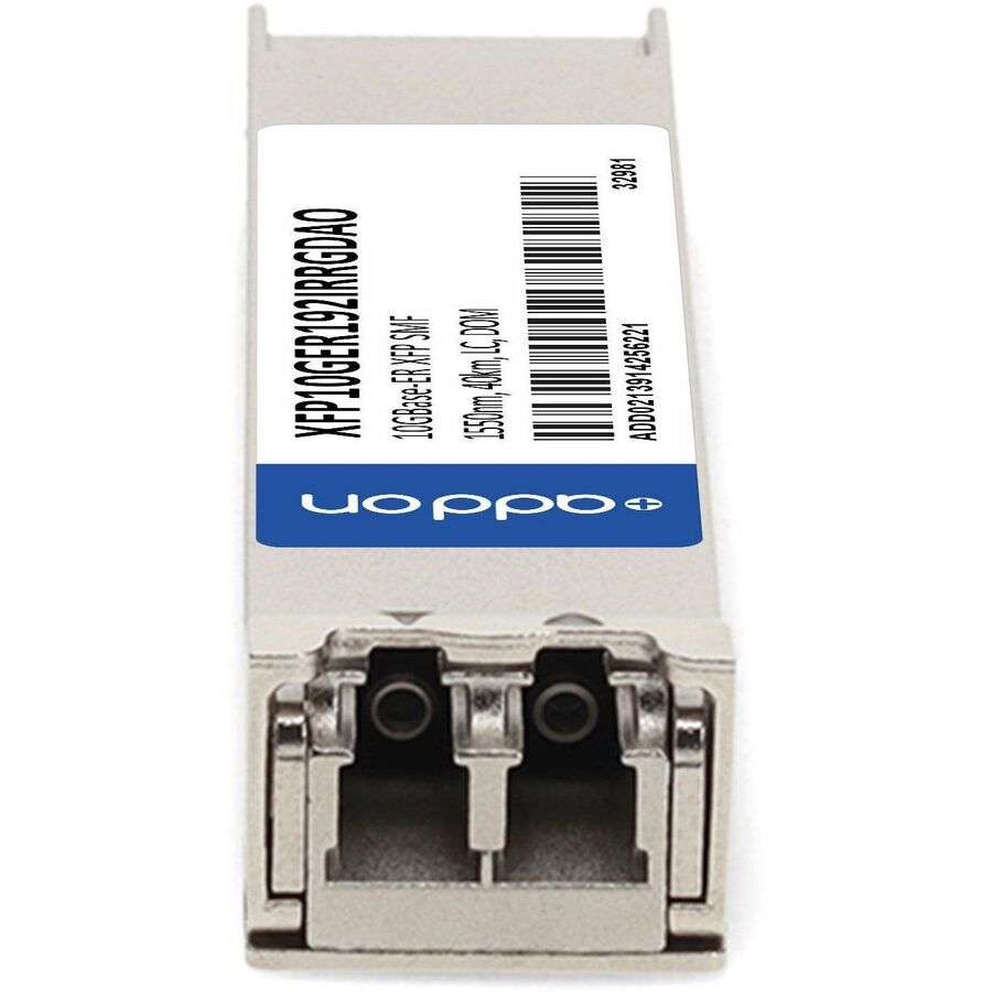 AddOn Cisco XFP10GER192IR-RGD Compatible TAA Compliant 10GBase-ER XFP Transceiver (SMF, 1550nm, 40km, LC, DOM, Rugged)