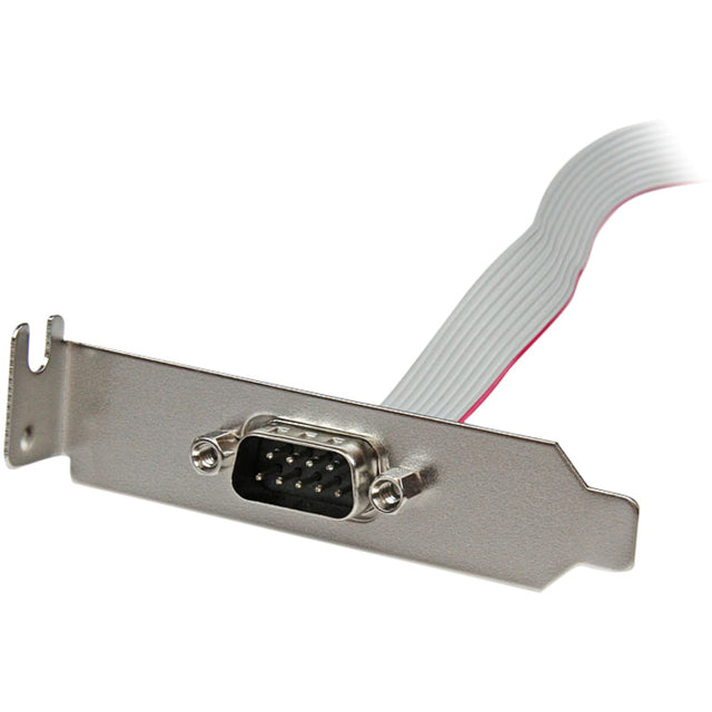 StarTech.com 1 Port 16in DB9 Serial Port Bracket to 10 Pin Header - Low Profile