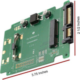 SYBA Multimedia mSATA SSD 50mm to SATA Adapter
