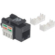 Manhattan Keystone Jack, Cat6, UTP, Punch-down, Black