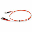 AddOn 5m ST (Male) to ST (Male) Orange OM1 Duplex Fiber OFNR (Riser-Rated) Patch Cable