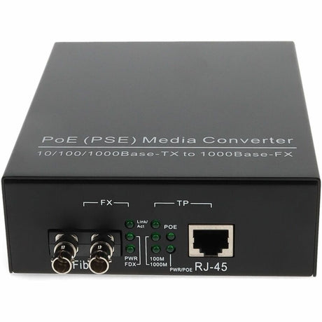AddOn 10/100/1000Base-TX(RJ-45) to 1000Base-SX(ST) MMF 850nm 550m POE Media Converter