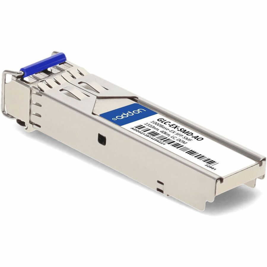 AddOn Cisco GLC-EX-SMD Compatible TAA Compliant 1000Base-EX SFP Transceiver (SMF, 1310nm, 40km, LC, DOM)
