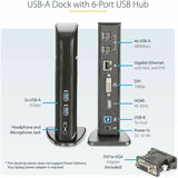 StarTech.com USB 3.0 Docking Station - Compatible with Windows / macOS - Supports Dual Displays - HDMI and DVI - DVI to VGA Adapter Included - USB3SDOCKHD
