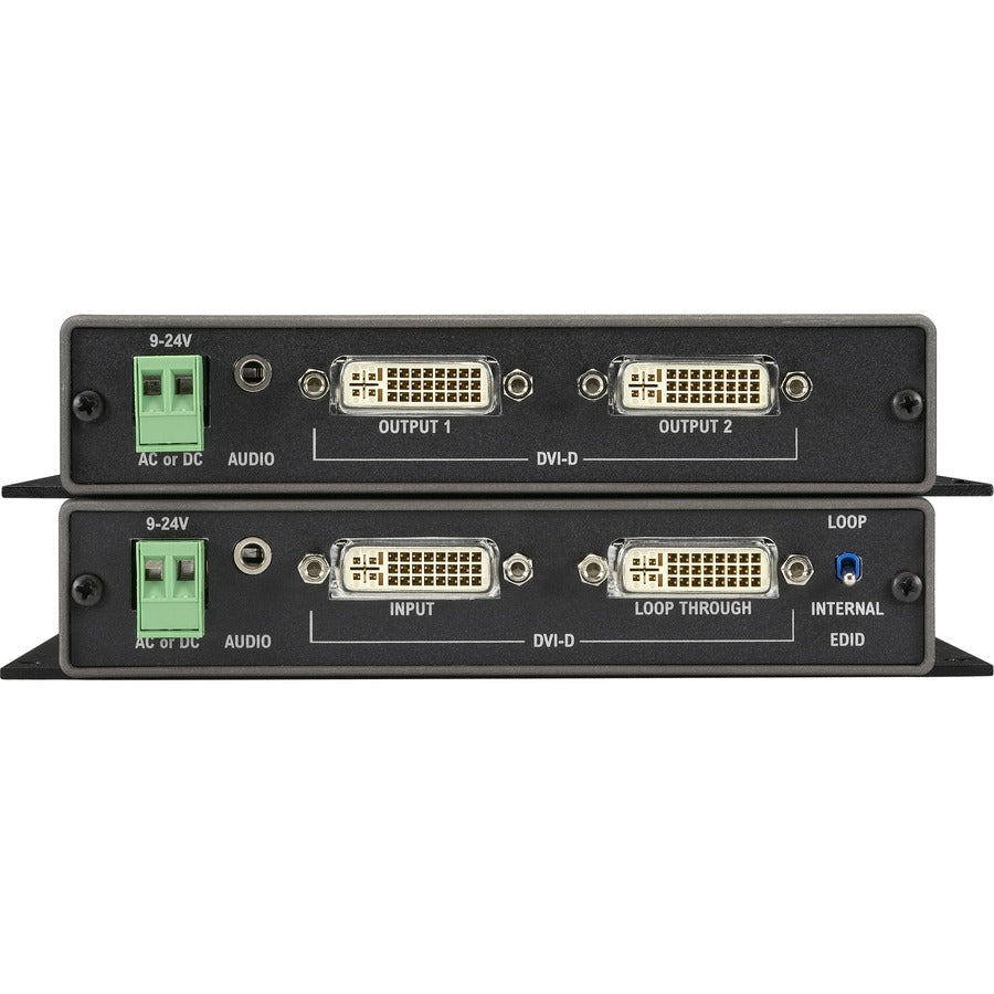 Black Box DVI-D and Stereo Audio Fiber Extender Kit, Multimode