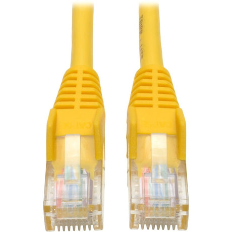 Eaton Tripp Lite Series Cat5e 350 MHz Snagless Molded (UTP) Ethernet Cable (RJ45 M/M), PoE - Yellow, 15 ft. (4.57 m)