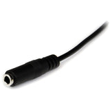 StarTech.com 1m Slim 3.5mm Stereo Extension Audio Cable - M/F