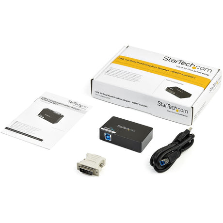StarTech.com USB 3.0 to HDMI&reg; and DVI Dual Monitor External Video Card Adapter