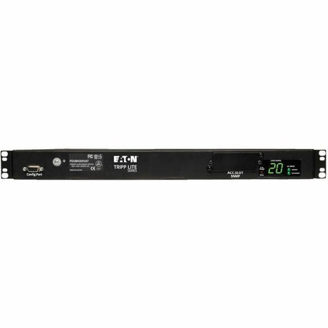 Eaton Tripp Lite Series 3.8kW Single-Phase Local Metered Automatic Transfer Switch PDU, Two 200-240V C20 Inlets, 8 C13 & 2 C19 Outputs, 1U, TAA