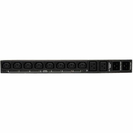 Eaton Tripp Lite Series 3.8kW Single-Phase Local Metered Automatic Transfer Switch PDU, Two 200-240V C20 Inlets, 8 C13 & 2 C19 Outputs, 1U, TAA