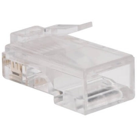 Eaton Tripp Lite Series RJ45 Plugs for Flat Solid / Stranded Conductor Cable, 100-Pack