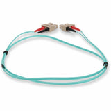 AddOn 3m SC (Male) to SC (Male) Aqua OM3 Duplex Fiber OFNR (Riser-Rated) Patch Cable