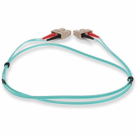 AddOn 10m SC (Male) to SC (Male) Aqua OM3 Duplex Fiber OFNR (Riser-Rated) Patch Cable
