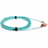 AddOn 4m LC (Male) to SC (Male) Aqua OM3 Duplex Fiber OFNR (Riser-Rated) Patch Cable