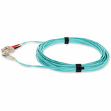 AddOn 5m LC (Male) to SC (Male) Aqua OM3 Duplex Fiber OFNR (Riser-Rated) Patch Cable
