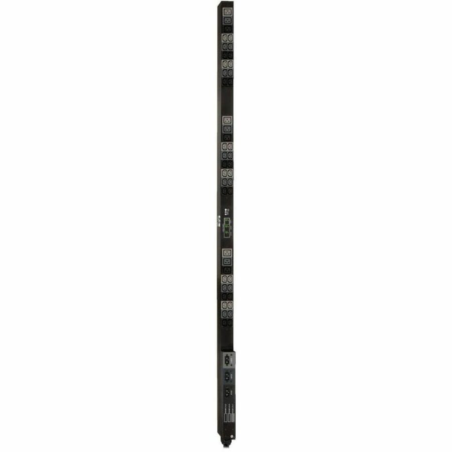 Eaton Tripp Lite Series 12.6kW 3-Phase Local Metered PDU, 208V Outlets (36 C13 & 9 C19) Hubbell 50A CS8365C, 6 ft. (1.83 m) Cord, 0U Vertical, TAA