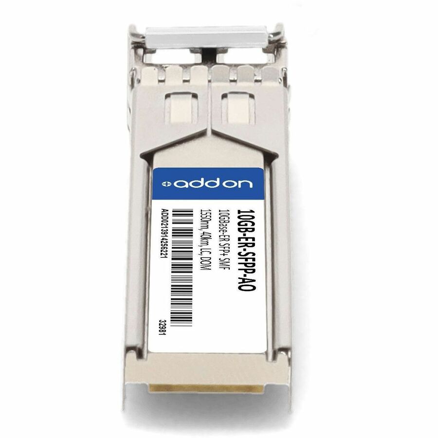 AddOn Enterasys 10GB-ER-SFPP Compatible TAA Compliant 10GBase-ER SFP+ Transceiver (SMF, 1550nm, 40km, LC, DOM)