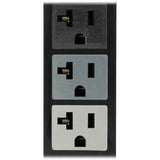 Eaton Tripp Lite Series 5.7kW 3-Phase Local Metered PDU, 120V Outlets (42 5-15/20R), 208V L21-20P input, 6 ft. (1.83 m) Cord, 0U Vertical, TAA