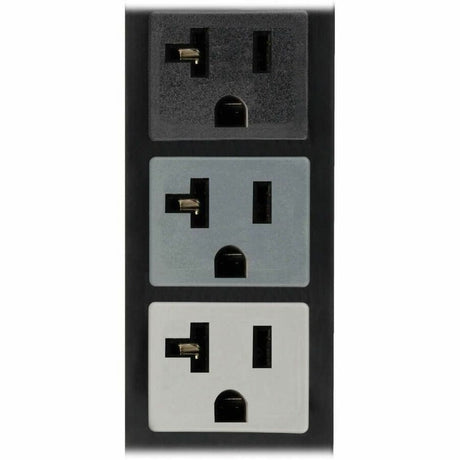 Eaton Tripp Lite Series 5.7kW 3-Phase Local Metered PDU, 120V Outlets (42 5-15/20R), 208V L21-20P input, 6 ft. (1.83 m) Cord, 0U Vertical, TAA