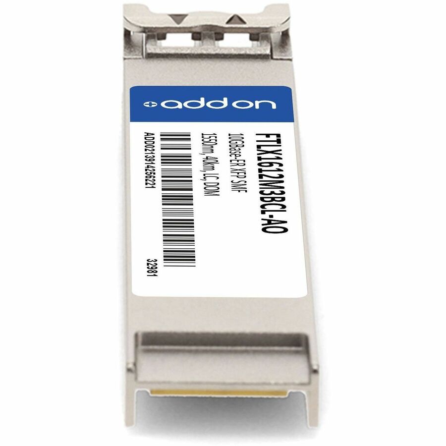 AddOn Finisar FTLX1612M3BCL Compatible TAA Compliant 10GBase-ER XFP Transceiver (SMF, 1550nm, 40km, LC, DOM)