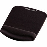 Fellowes&reg; PlushTouch&trade; Foam Mouse Pad Wrist Support with MICROBAN&reg; - Black (9252001)