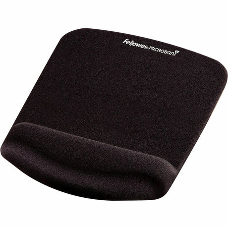 Fellowes&reg; PlushTouch&trade; Foam Mouse Pad Wrist Support with MICROBAN&reg; - Black (9252001)