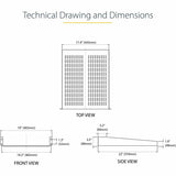 StarTech.com 2U 22in Vented Rack Mount Shelf - Fixed 22 inch Deep antilever Rackmount Tray for Server Rack Cabinet Shelf - 50lbs / 23kg
