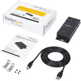 StarTech.com USB to Serial Adapter Hub? 4 Port? Industrial? Wall Mount? Din Rail? COM Port Retention a&acirc;?" FTDI USB Serial