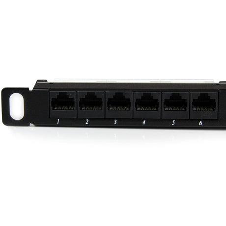 StarTech.com 24 Port 0.5U Cat5e Patch Panel - RJ45 Ethernet Rackmount Cat 5e 110 Patch Panel
