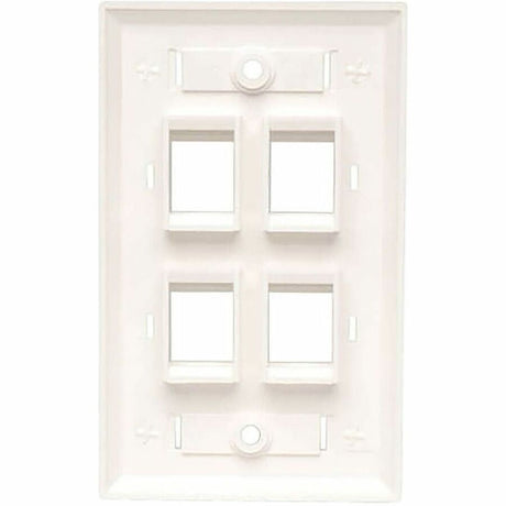 4PORT RJ45 KEYSTONE WALL PLATE