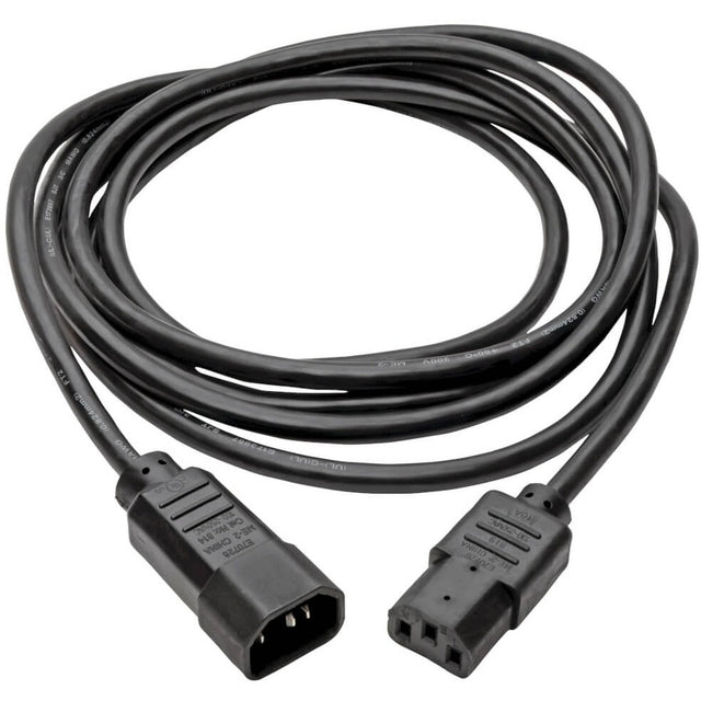 Eaton Tripp Lite Series PDU Power Cord, C13 to C14 - 10A, 250V, 18 AWG, 10 ft. (3.05 m), Black