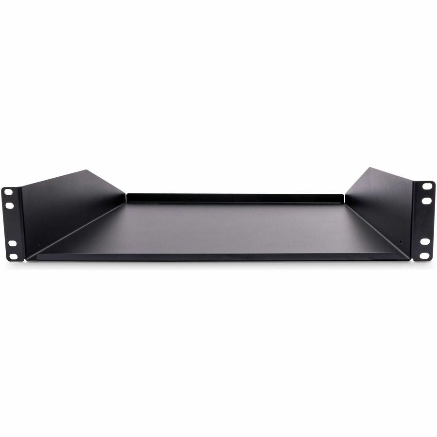 StarTech.com 2U Server Rack Cabinet Shelf - Fixed 18" Deep Cantilever Rackmount Tray for 19" Data/AV/Network Enclosure - Weight Cap. 125lbs/56kg