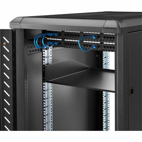 StarTech.com 2U Server Rack Cabinet Shelf - Fixed 18" Deep Cantilever Rackmount Tray for 19" Data/AV/Network Enclosure - Weight Cap. 125lbs/56kg