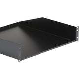 StarTech.com 2U Server Rack Cabinet Shelf - Fixed 18" Deep Cantilever Rackmount Tray for 19" Data/AV/Network Enclosure - Weight Cap. 125lbs/56kg
