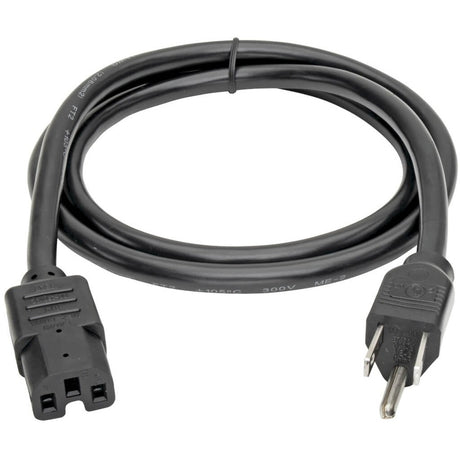 Eaton Tripp Lite Series Power Cord, NEMA 5-15P to C15 - Heavy-Duty, 15A, 125V, 14 AWG, 8 ft. (2.43 m), Black