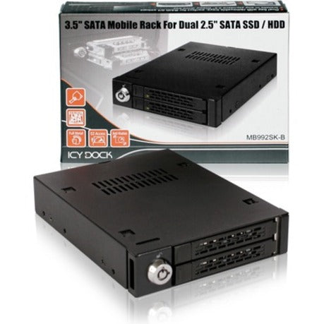 Icy Dock MB992SK-B Drive Bay Adapter Internal - Matte Black