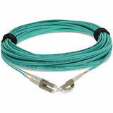 AddOn 12m LC (Male) to LC (Male) Aqua OM4 Duplex Fiber OFNR (Riser-Rated) Patch Cable