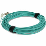 AddOn 12m LC (Male) to LC (Male) Aqua OM4 Duplex Fiber OFNR (Riser-Rated) Patch Cable
