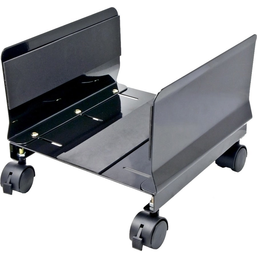 SYBA Multimedia Steel PC Stand for ATX Case with Adj. Width and 4 Caster wheels