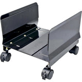 SYBA Multimedia Steel PC Stand for ATX Case with Adj. Width and 4 Caster wheels