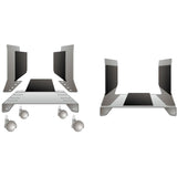 SYBA Multimedia Steel PC Stand for ATX Case with Adj. Width and 4 Caster wheels