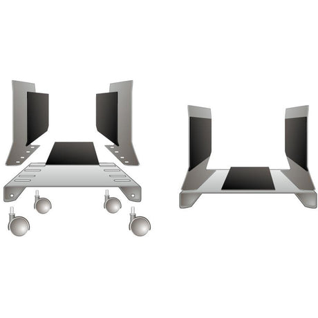 SYBA Multimedia Steel PC Stand for ATX Case with Adj. Width and 4 Caster wheels